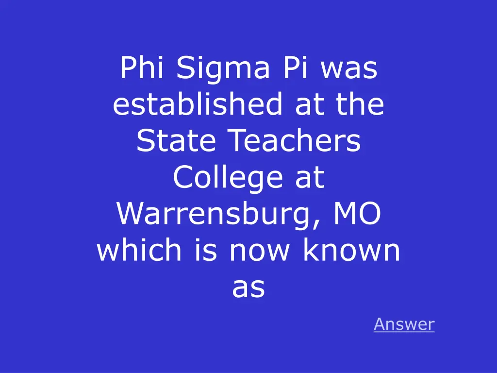 phi sigma pi was established at the state