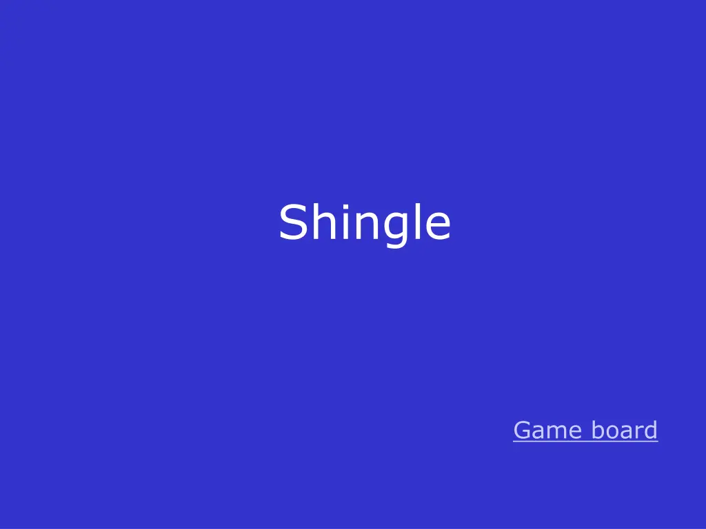 shingle
