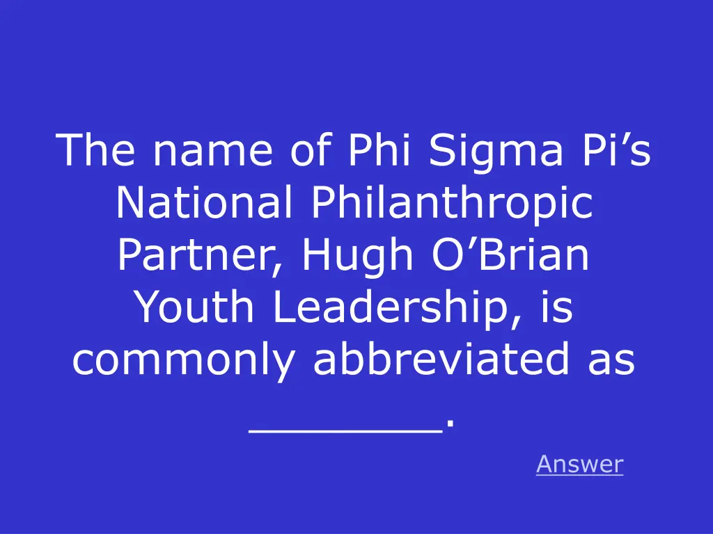 the name of phi sigma pi s national philanthropic