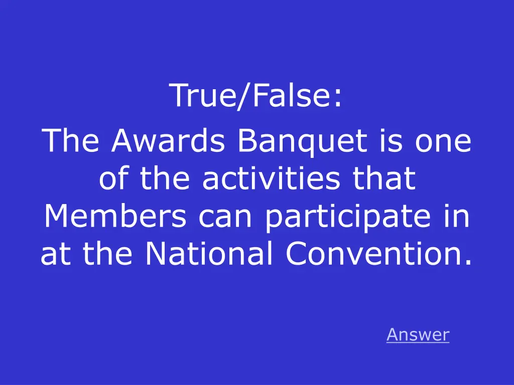 true false