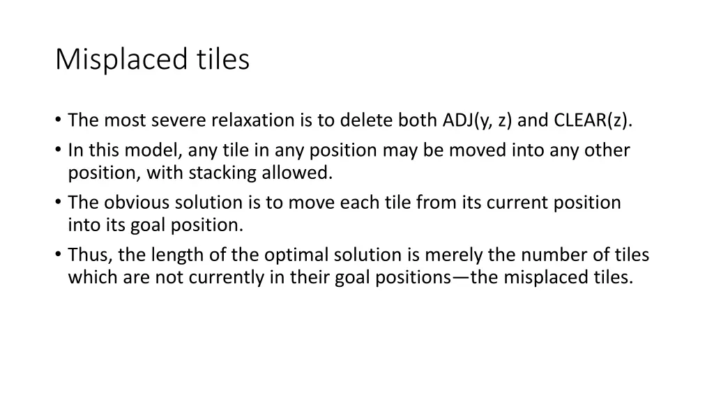 misplaced tiles