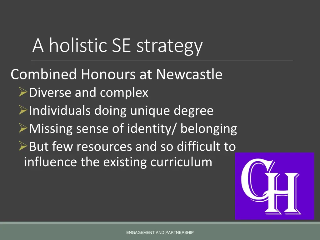 a holistic se strategy