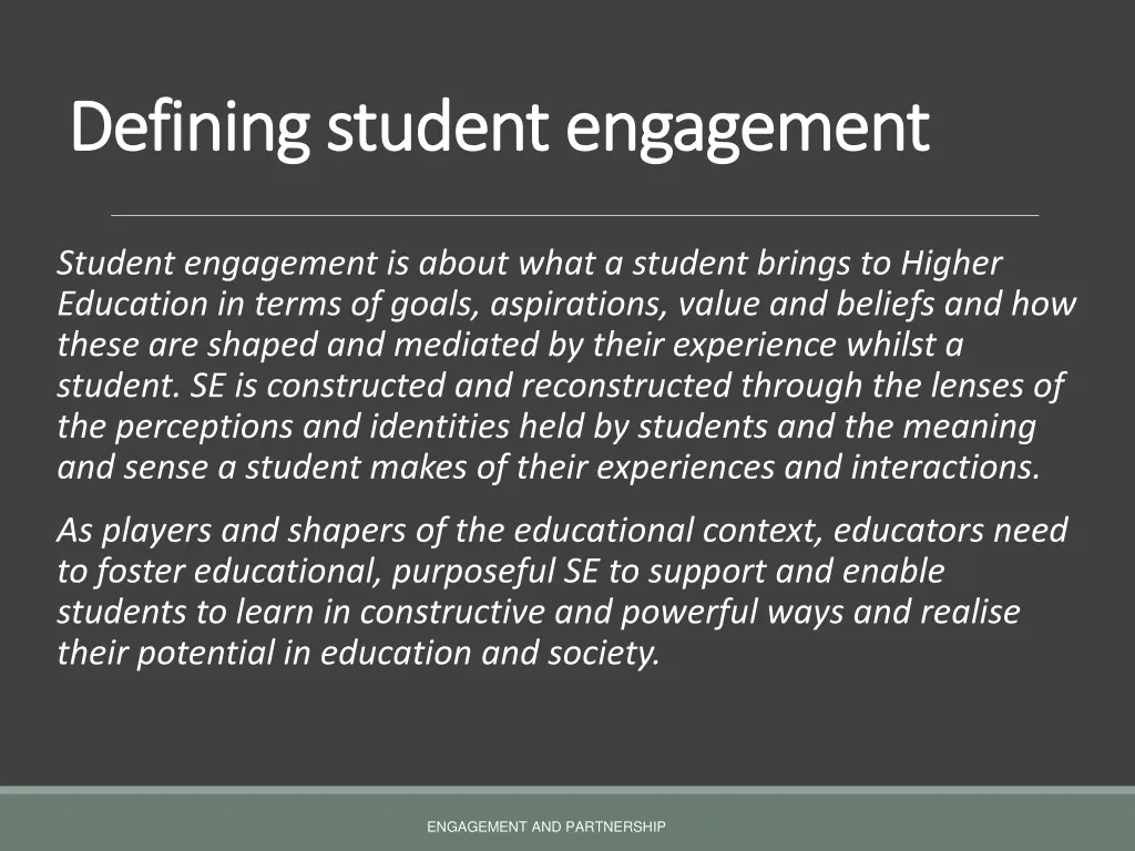 defining student engagement defining student