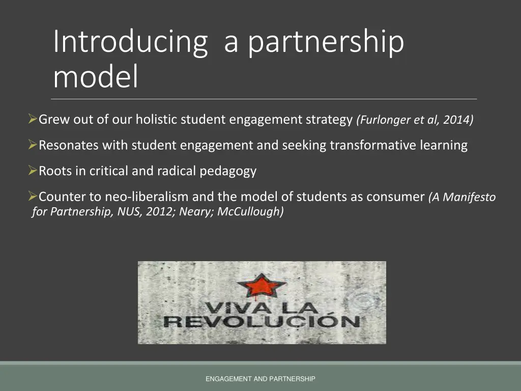 introducing a partnership model