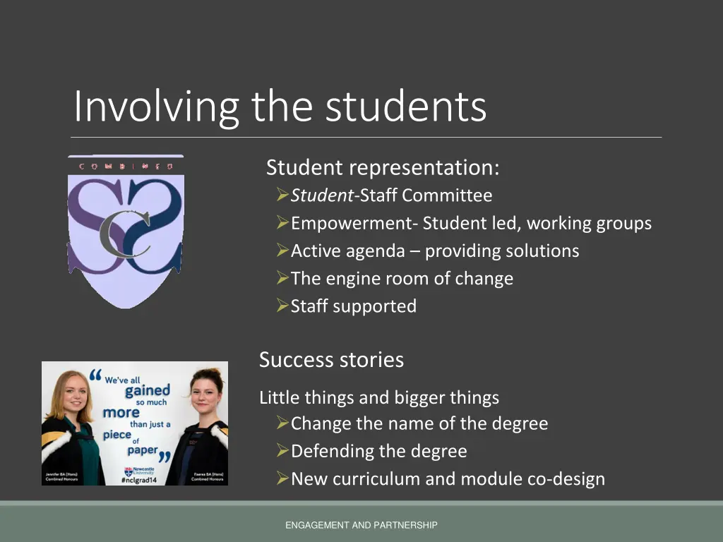 involving the students