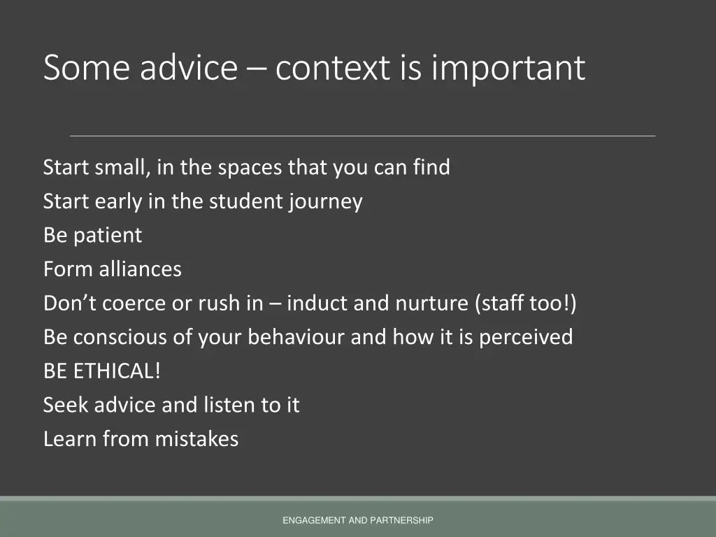 some advice context is important