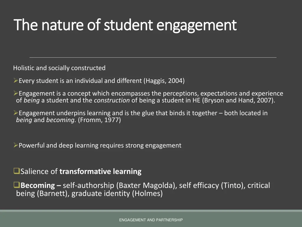 the nature of student engagement the nature
