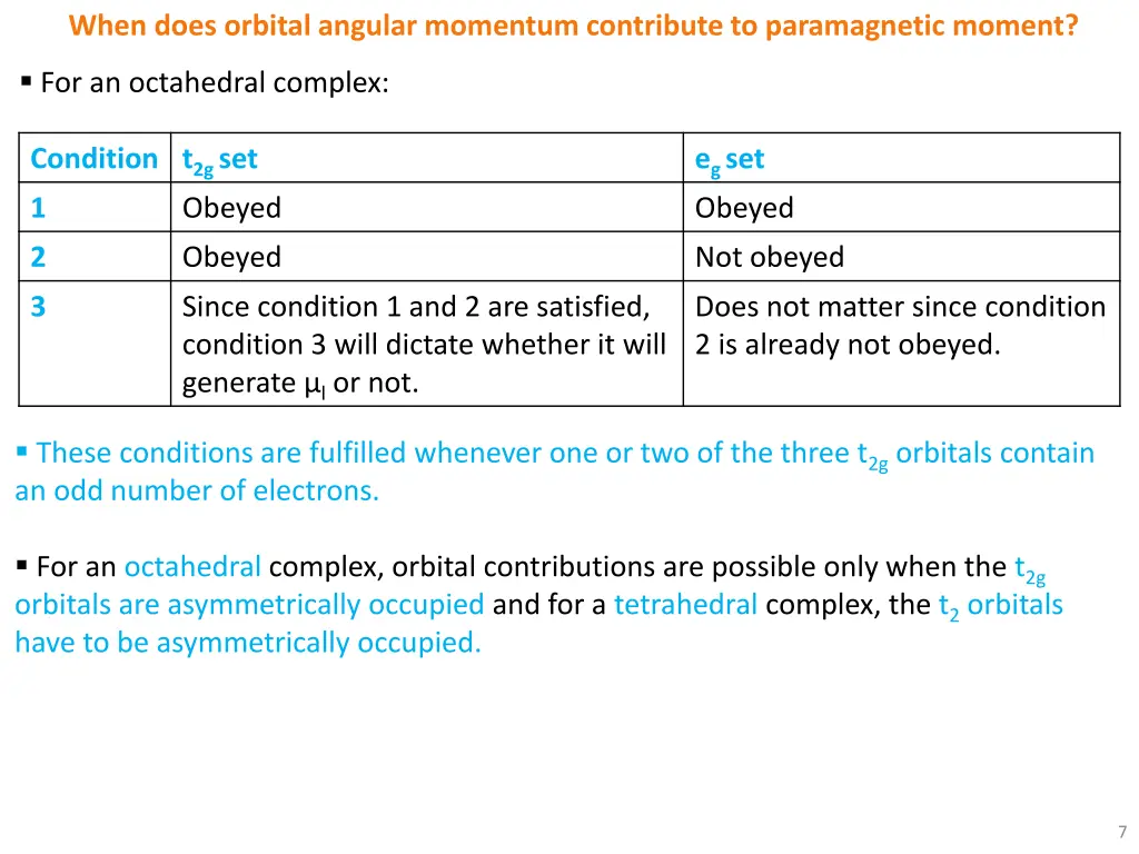 when does orbital angular momentum contribute 1