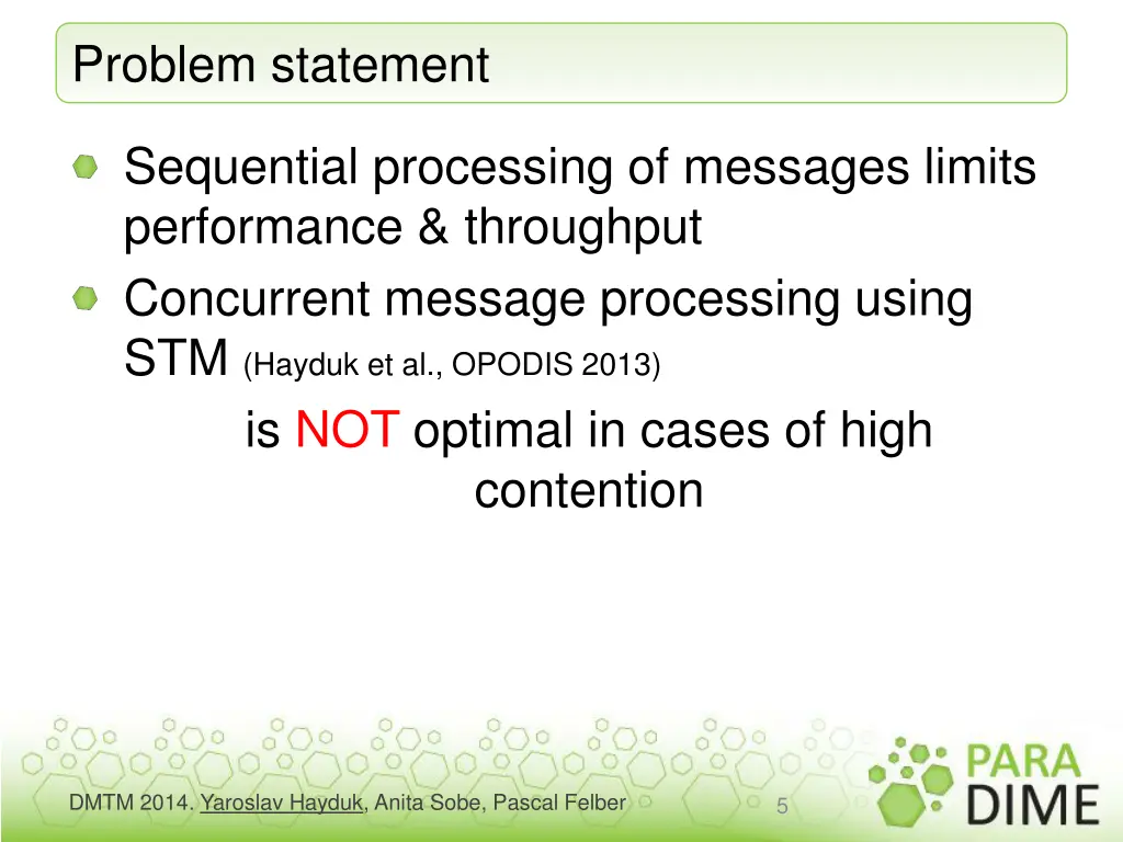 problem statement