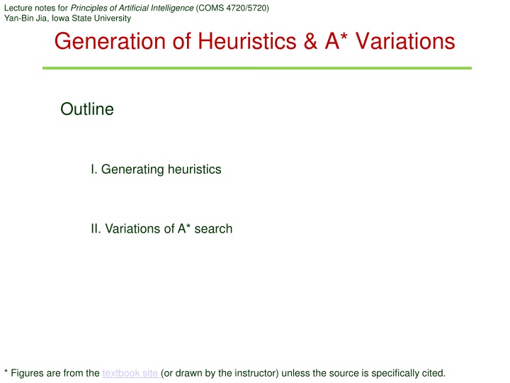 lecture notes for principles of artificial