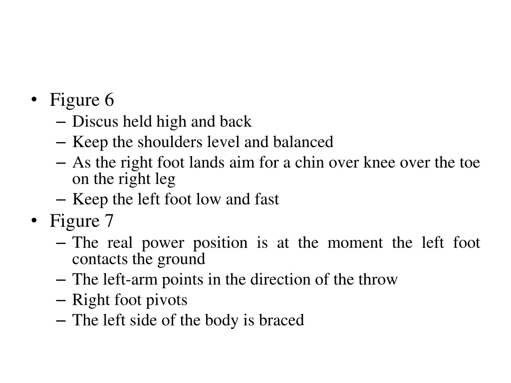 figure 6 discus held high and back keep