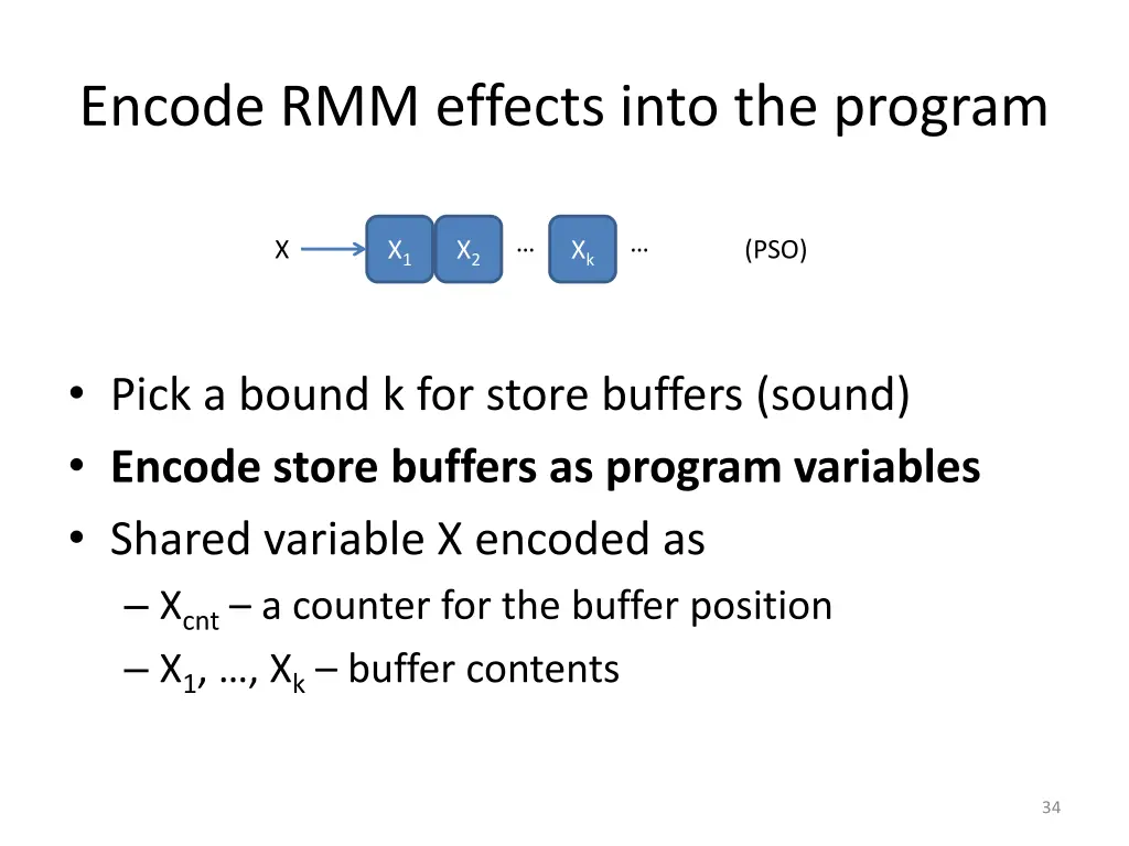 encode rmm effects into the program