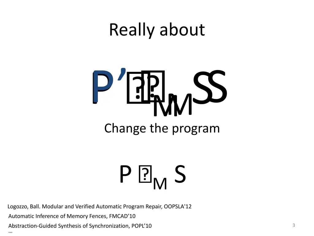 really about p m s change the program