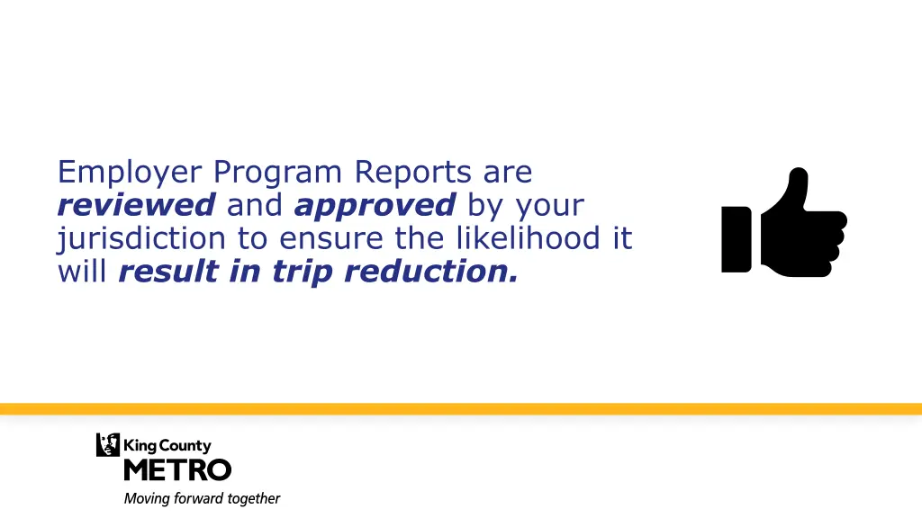 employer program reports are reviewed