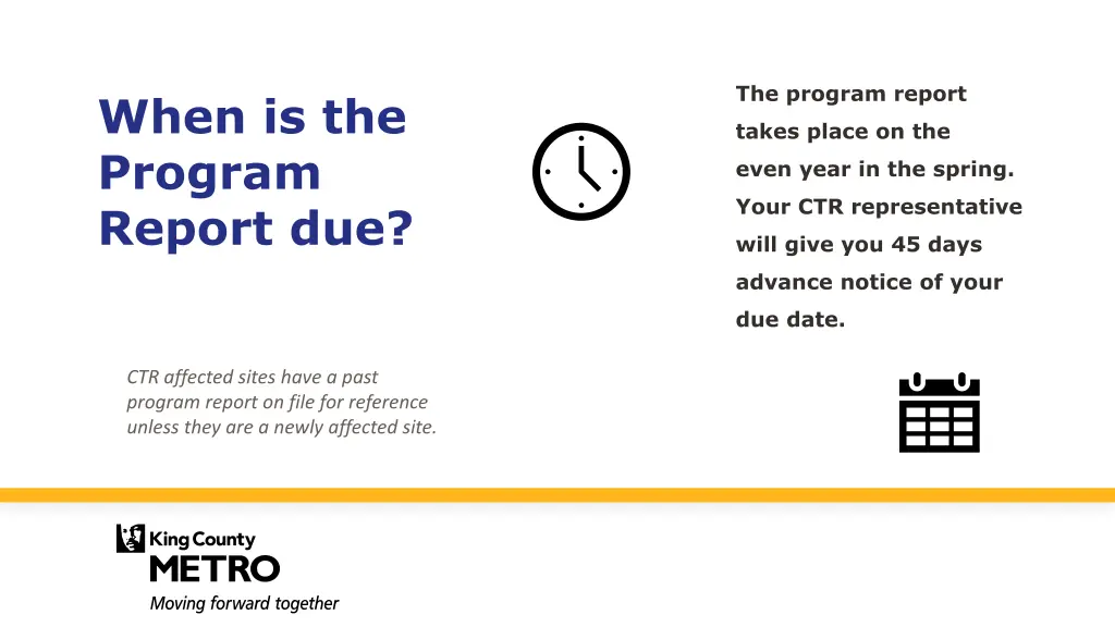 the program report