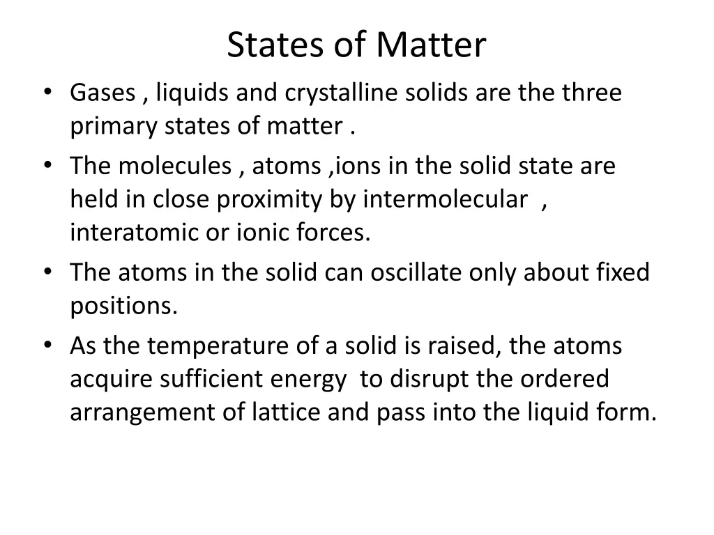 states of matter 1
