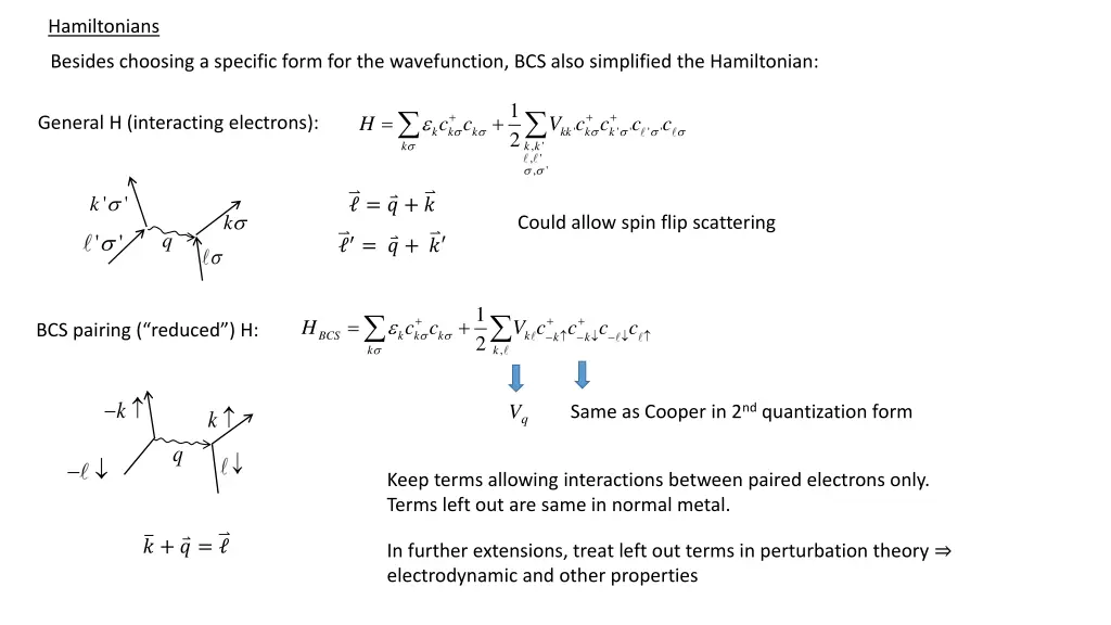 hamiltonians