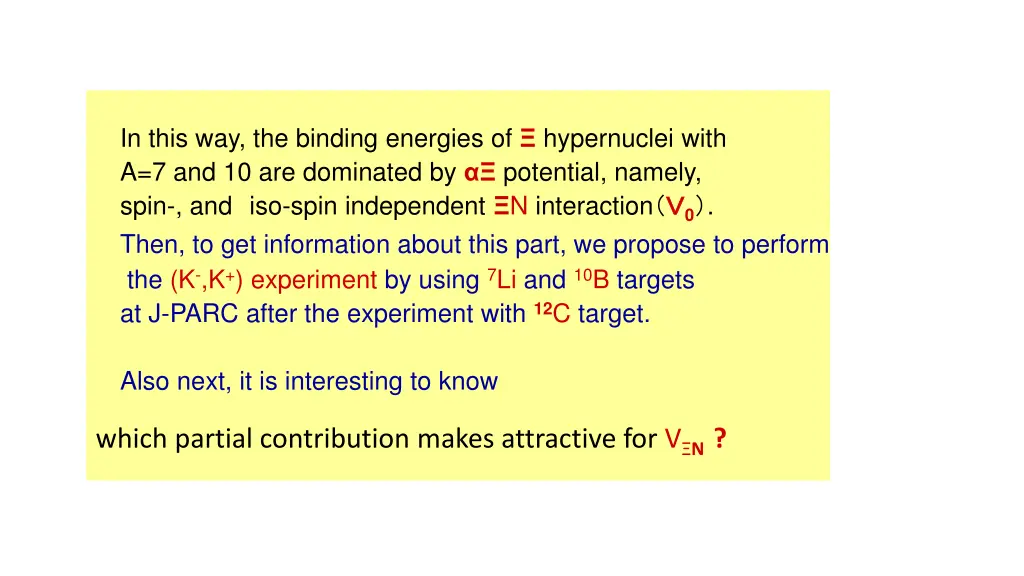 in this way the binding energies of hypernuclei