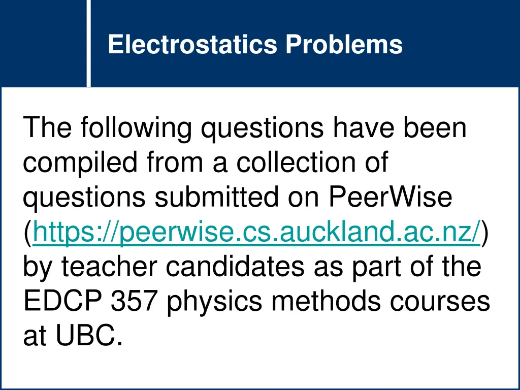 question title question title electrostatics 1