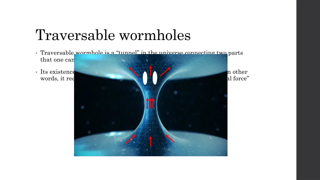 traversable wormholes