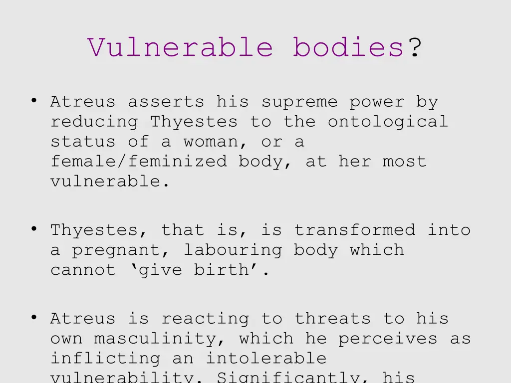 vulnerable bodies