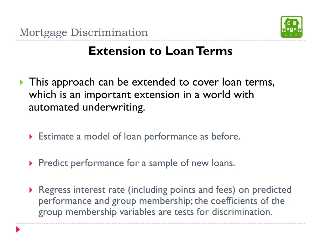 mortgage discrimination 30