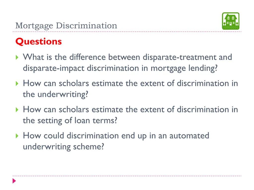 mortgage discrimination 33