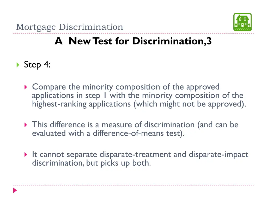 mortgage discrimination a new test 1
