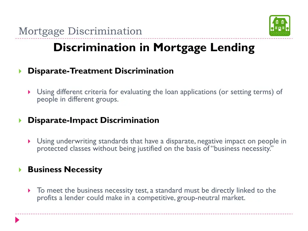 mortgage discrimination discrimination