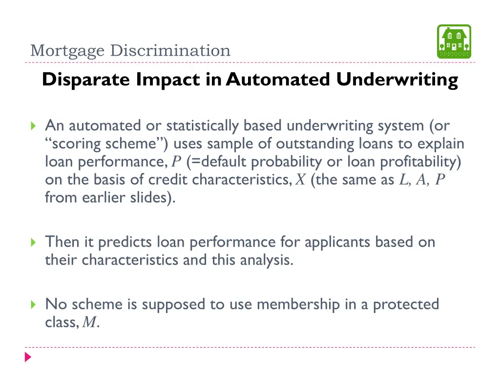 mortgage discrimination disparate impact