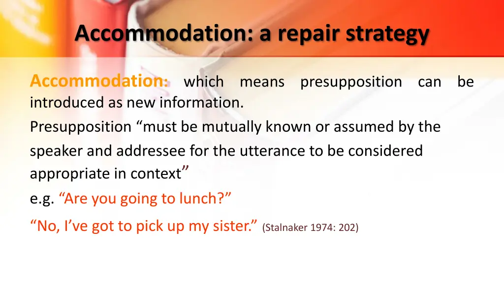 accommodation a repair strategy