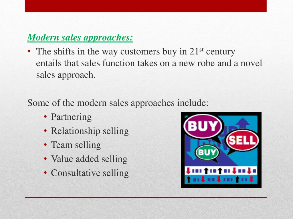 modern sales approaches the shifts