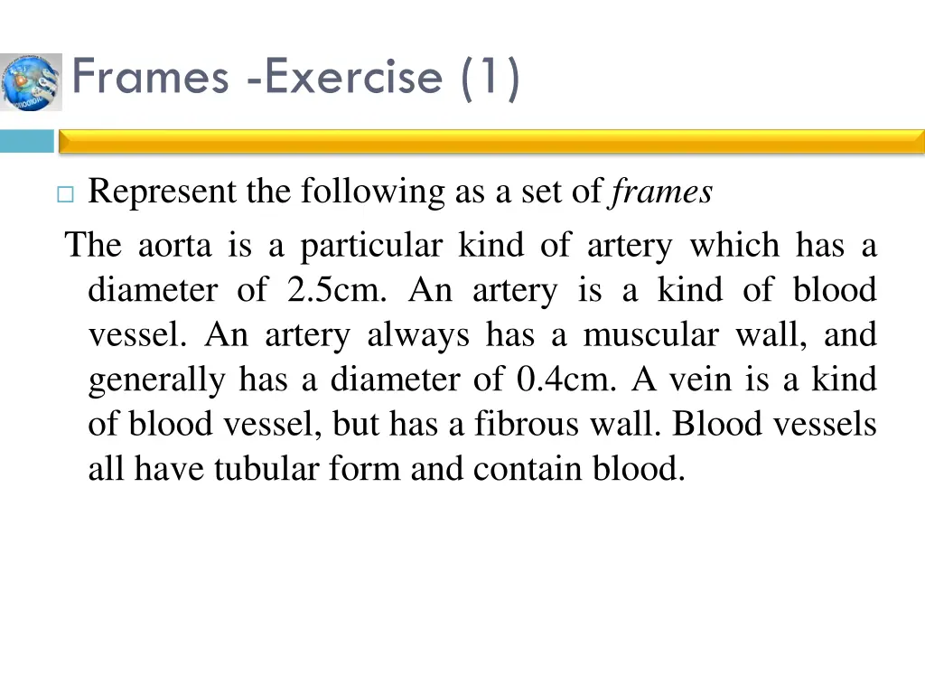 frames exercise 1