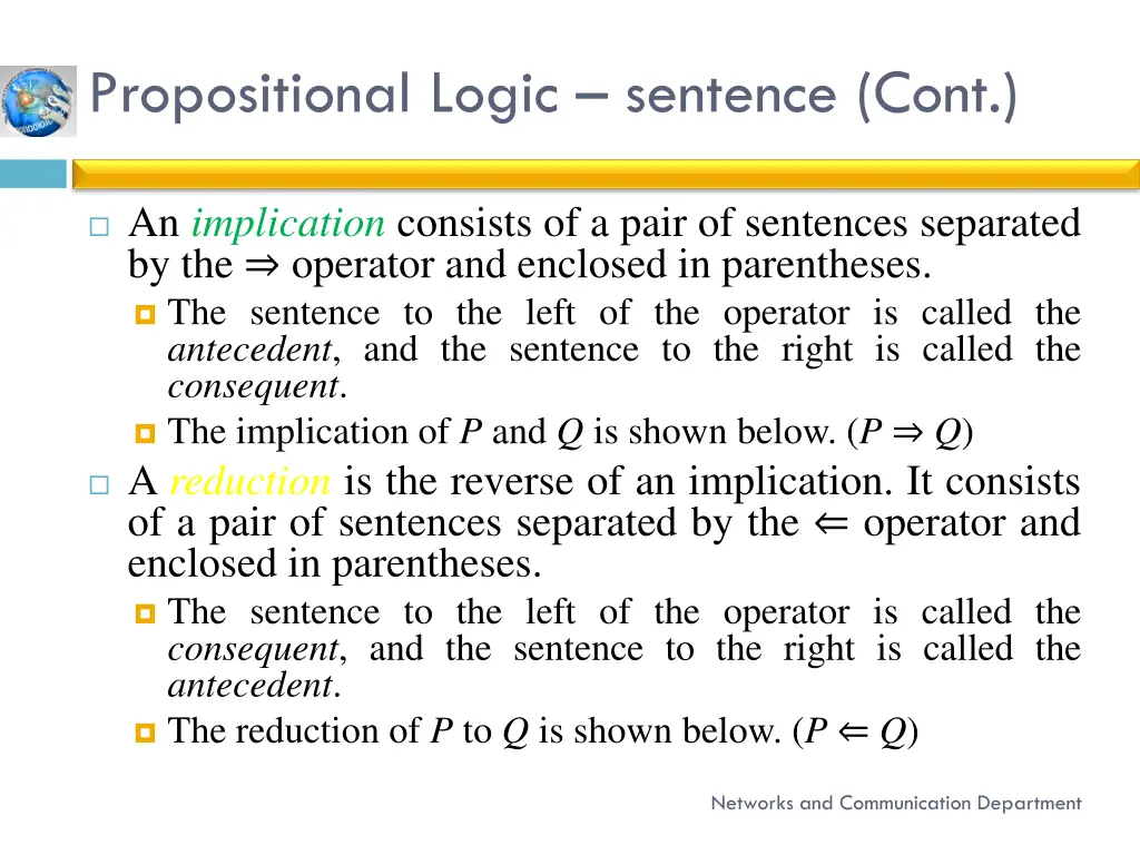 propositional logic sentence cont 1