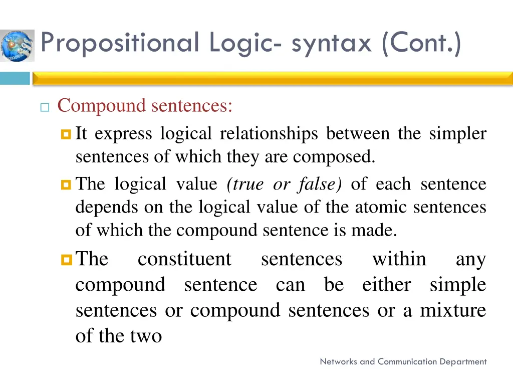 propositional logic syntax cont