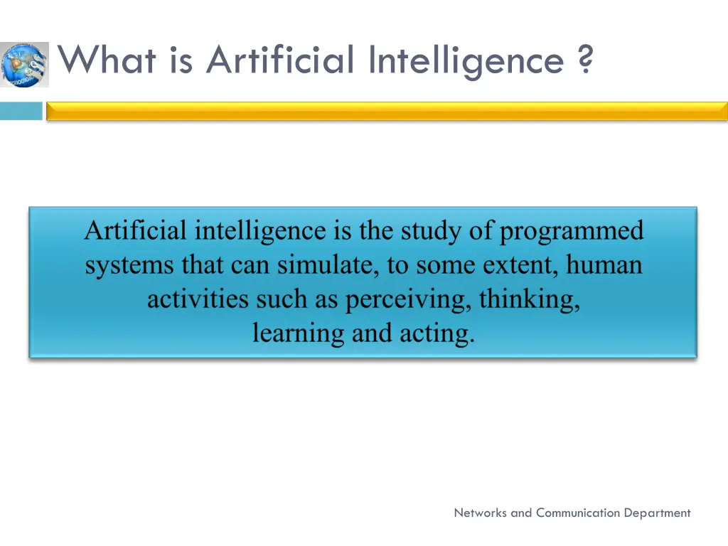 what is artificial intelligence 1