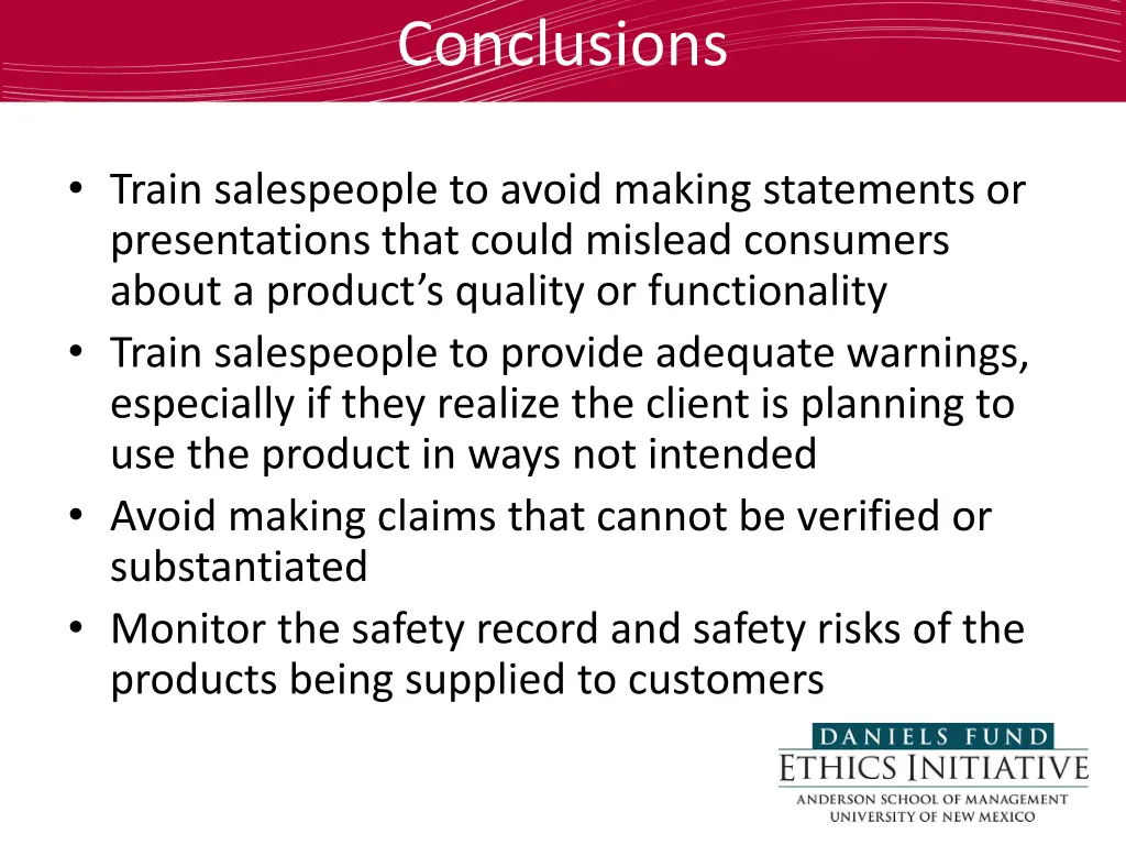 conclusions 1