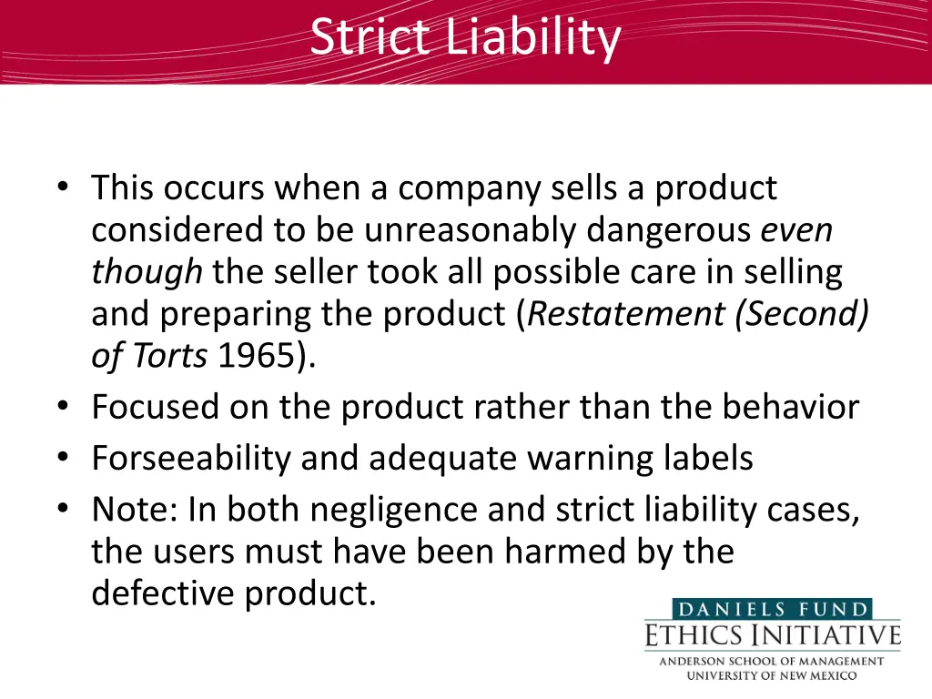 strict liability