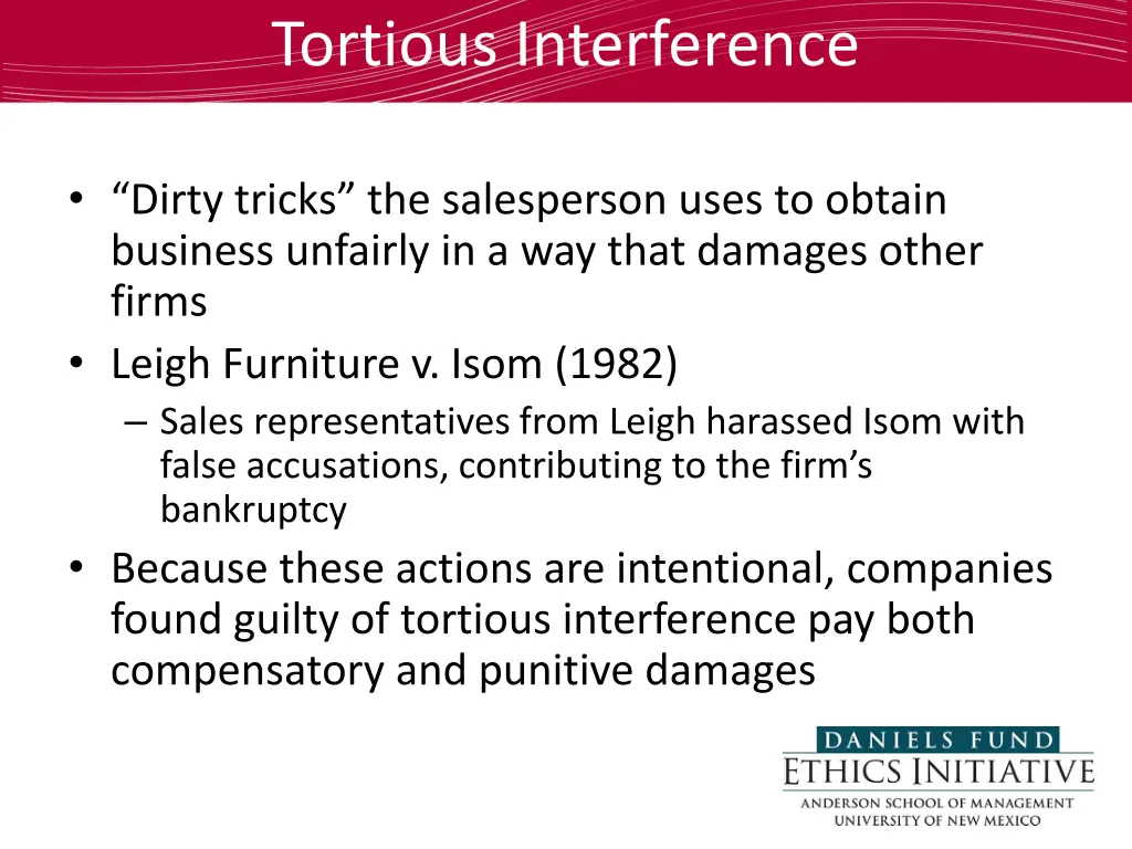 tortious interference