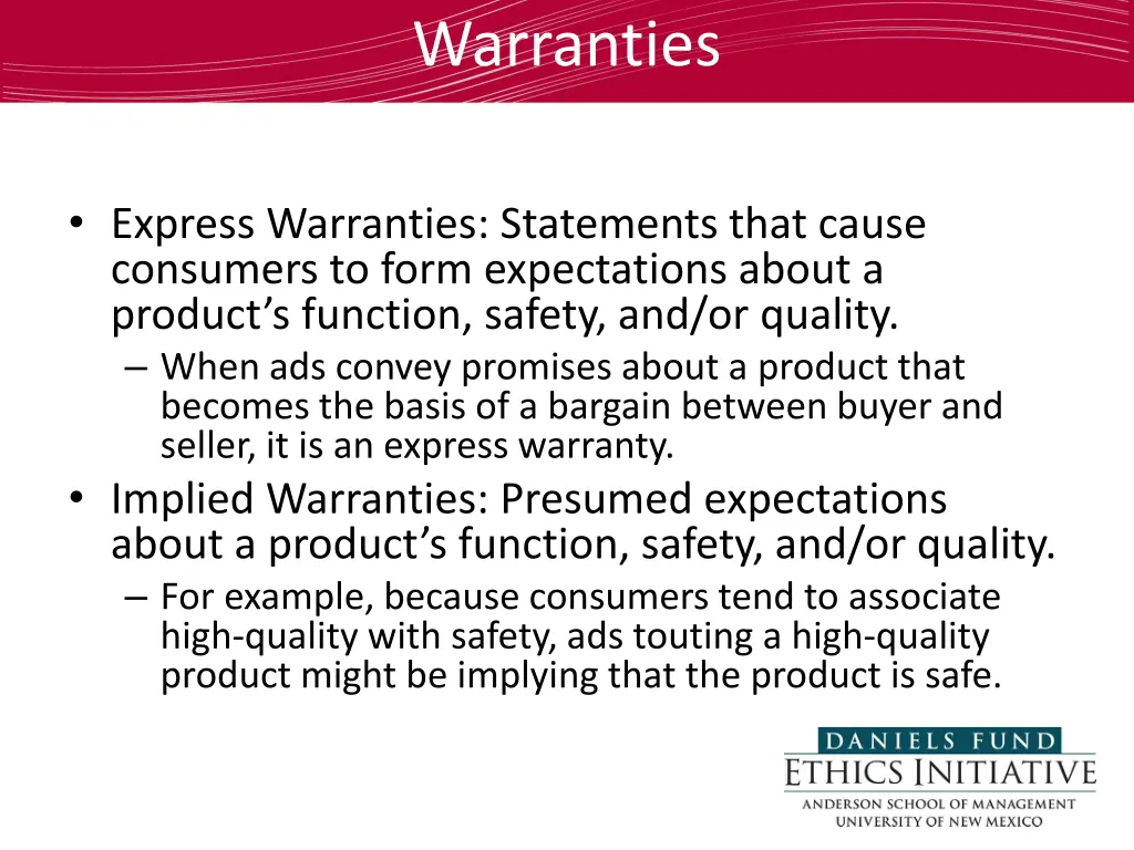 warranties