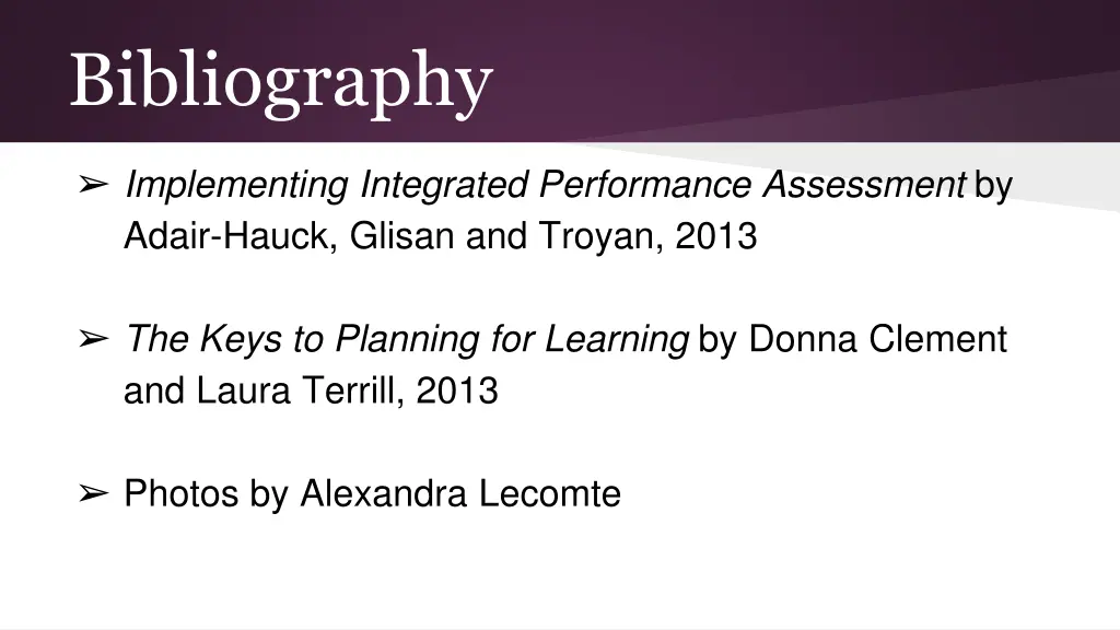 bibliography