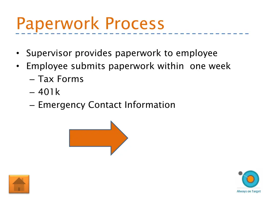 paperwork process