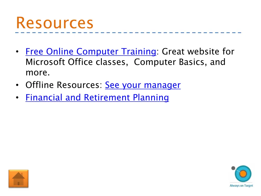 resources