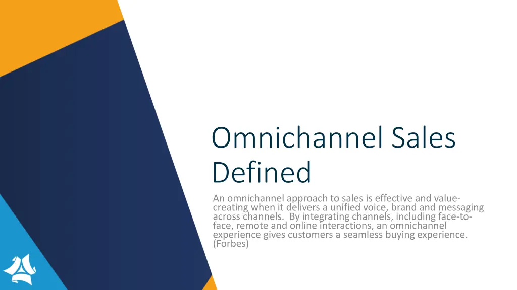omnichannel sales defined an omnichannel approach