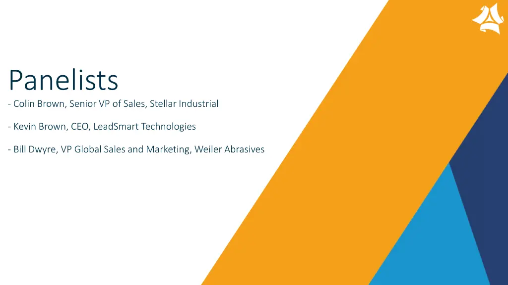 panelists colin brown senior vp of sales stellar