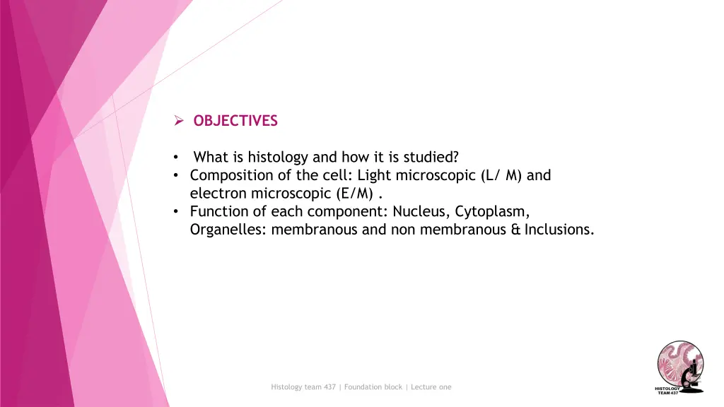 objectives