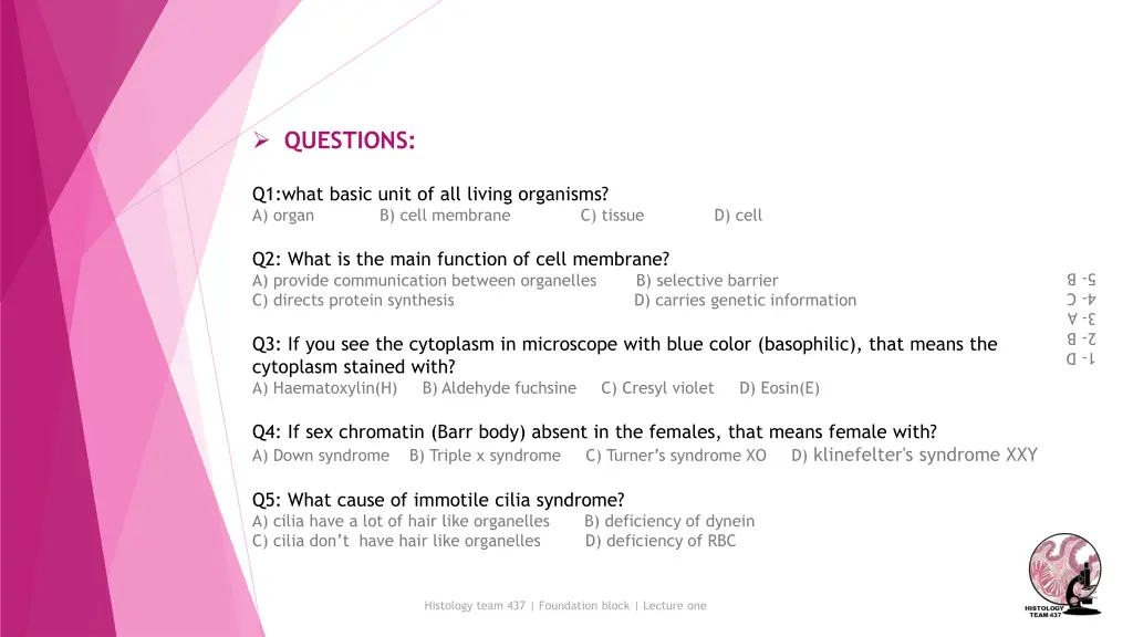 questions
