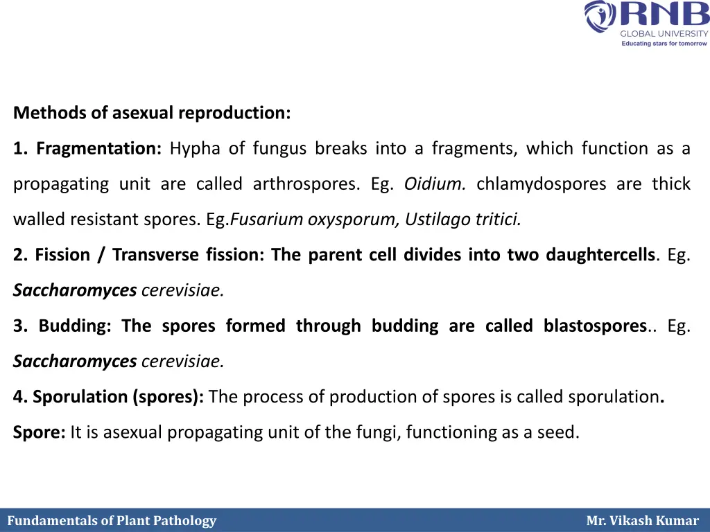 methods of asexual reproduction