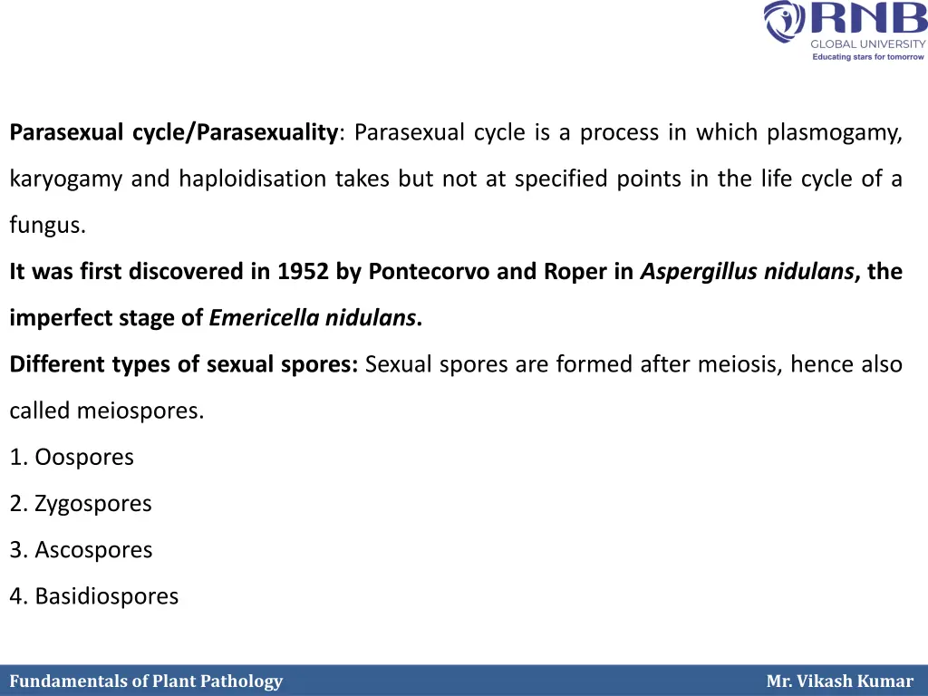 parasexual cycle parasexuality parasexual cycle