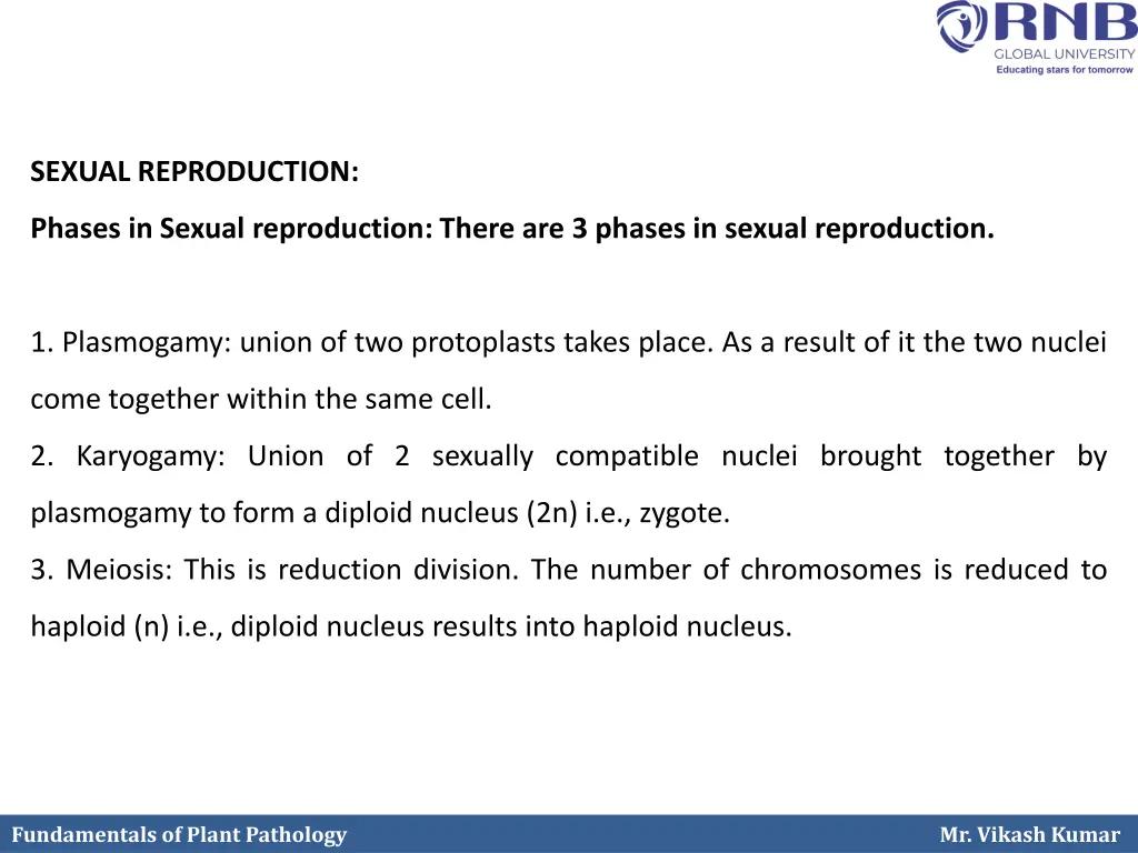 sexual reproduction